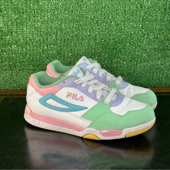 Fila Multiverse Pastel Green Pink Blue Easter 3BM01380-149 Preschool Size 3Y - Picture 3 of 6